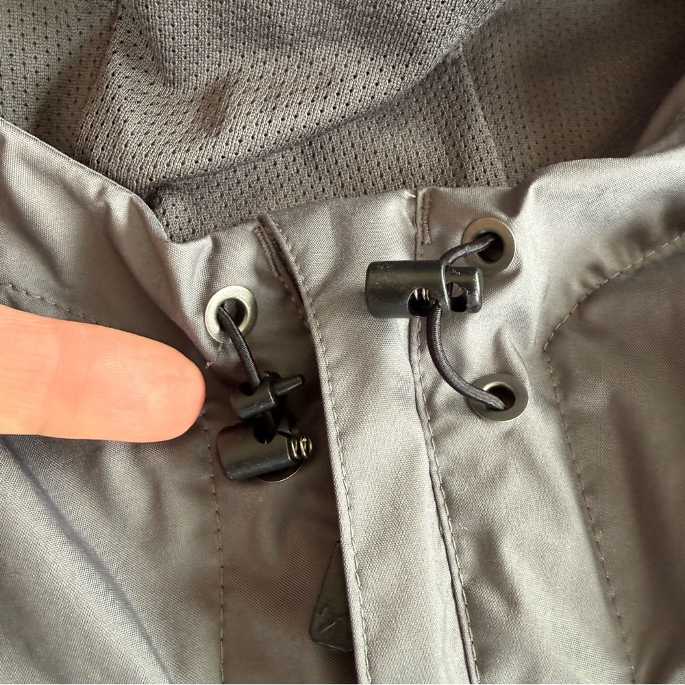 REI Co-op Trailmade Rain Jacket Men's L Gray Hooded Windbreaker Full Zip Pockets - Picture 15 of 15